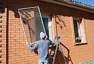 műanyag fix keretes szúnyogháló felszerelése