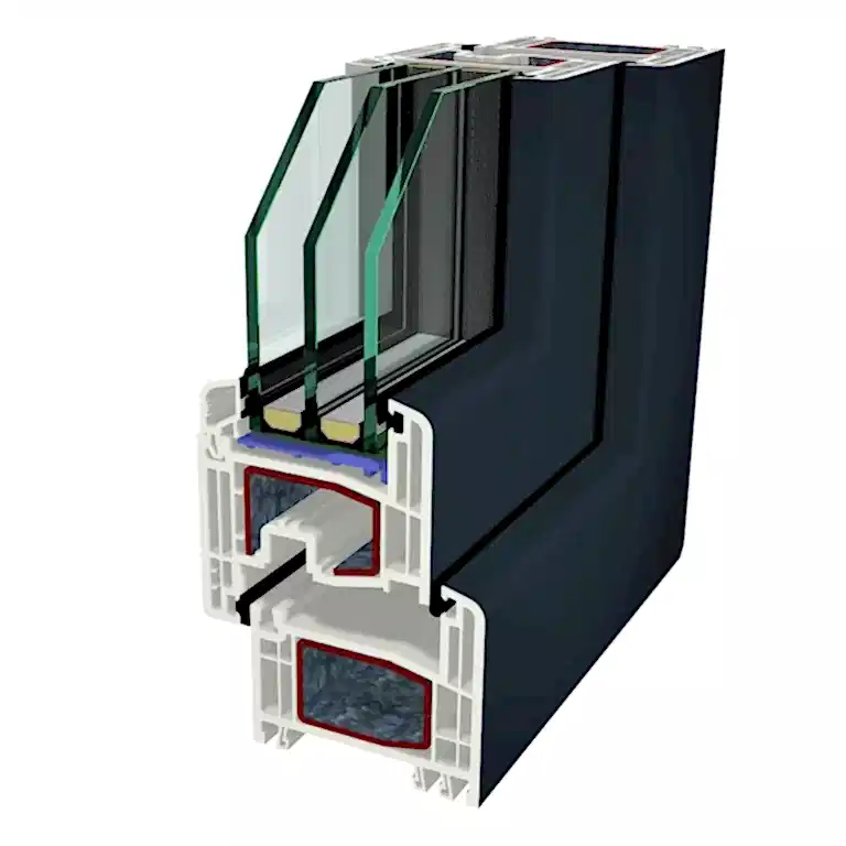 Gealan S 8000 IQ profil metszet
